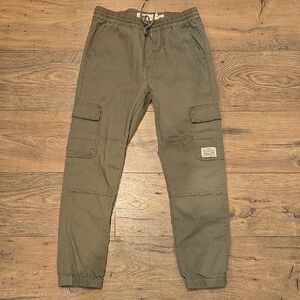 Boys Olive Cargo Pants